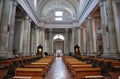 Napoli Ã¢â¬â Interno della Basilica della Santissima Annunziata Maggiore dall`altare Royalty Free Stock Photo